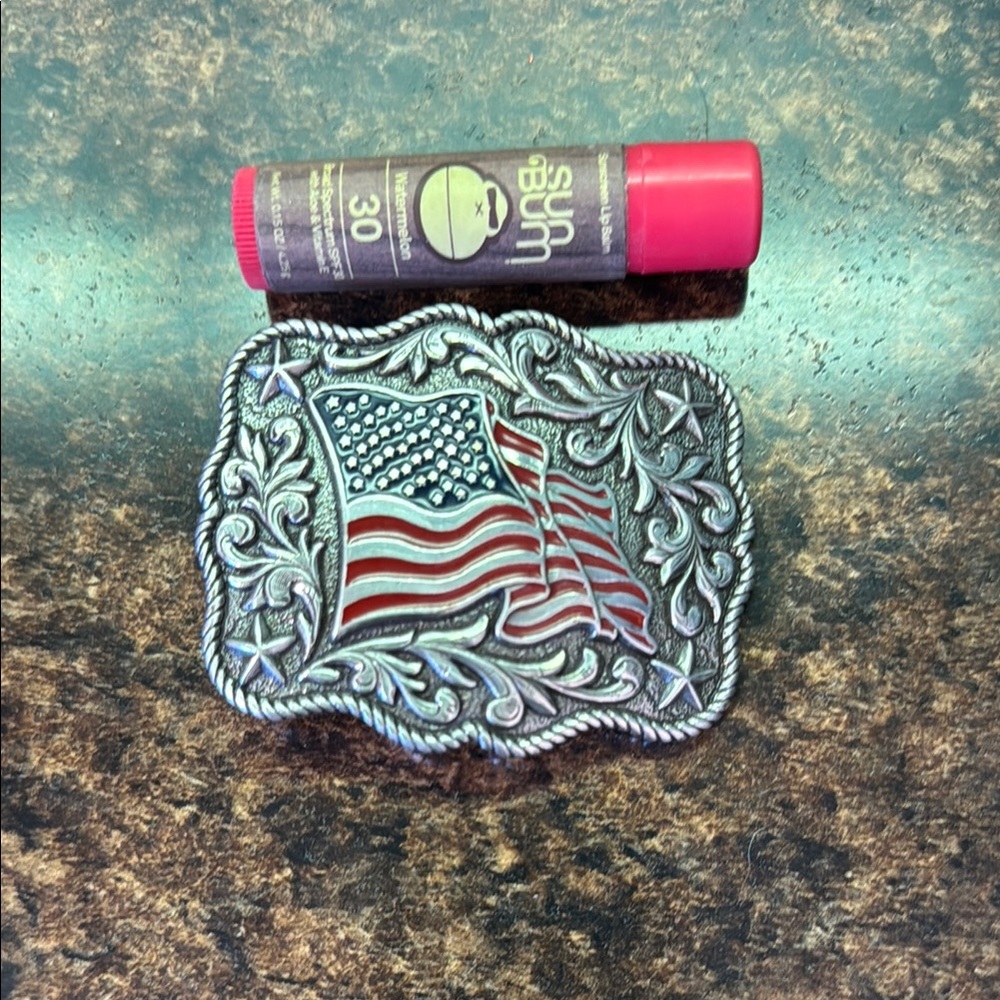 American Flag Belt Buckle - Picture 4 of 4